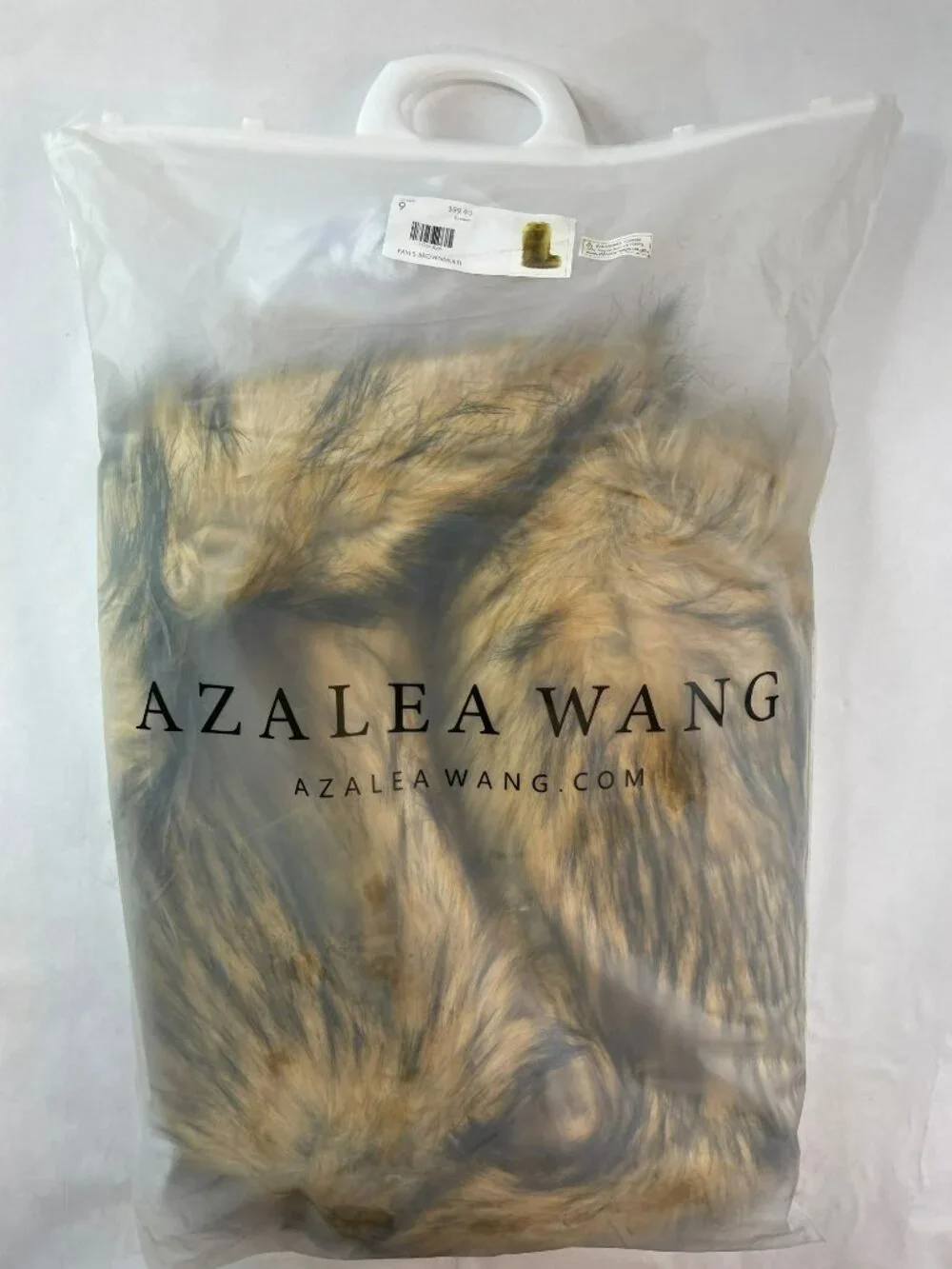 Azalea Wang Fayes Faux Fur Brown Multi Boots Warm Women's Size 9 NEW - Picture 10 of 10